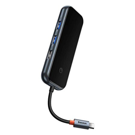 Baseus AcmeJoy 7 in 1 Type-C (PD) HUB Adaptör ( 4K HD HDMI * 1 + USB 3.0  * 2 + Type-C (PD) * 1 + SD/TF * 1 )